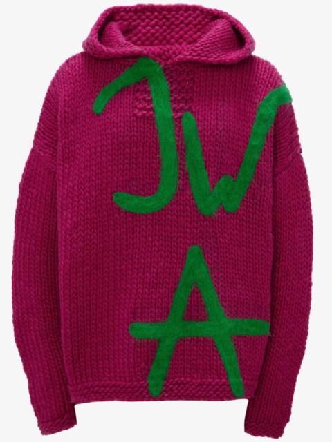 JW Anderson HANDKNIT JWA CHUNKY HOODIE