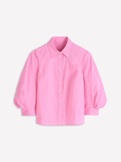 BODEN Puff Sleeve Oxford Shirt-Pink
