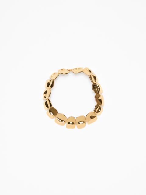 Acne Studios Brass croco scale necklace - Gold