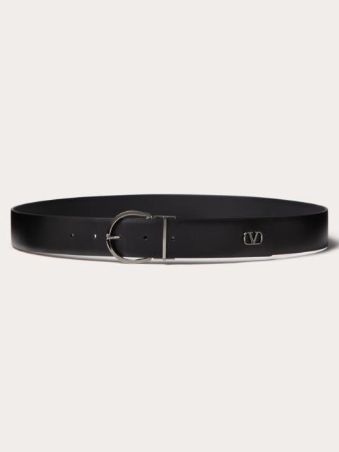 Valentino MINI VLOGO SIGNATURE CALFSKIN BELT 33MM / 1.3 IN.