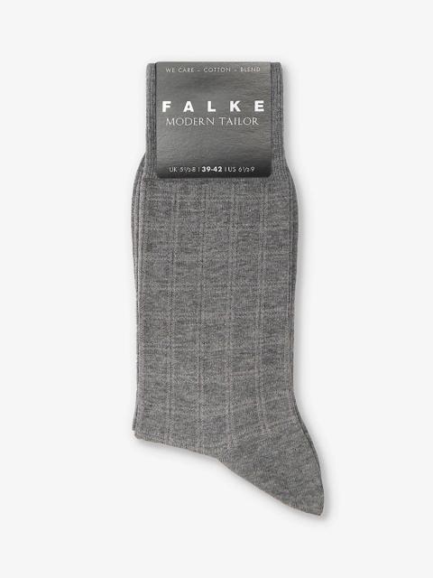 FALKE Modern Tailor ankle-rise cotton-blend socks
