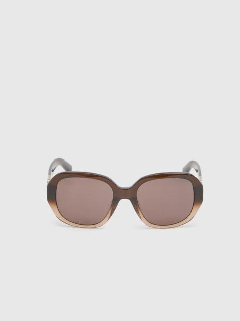 KAREN MILLEN Rounded Buckle Detail Sunglasses