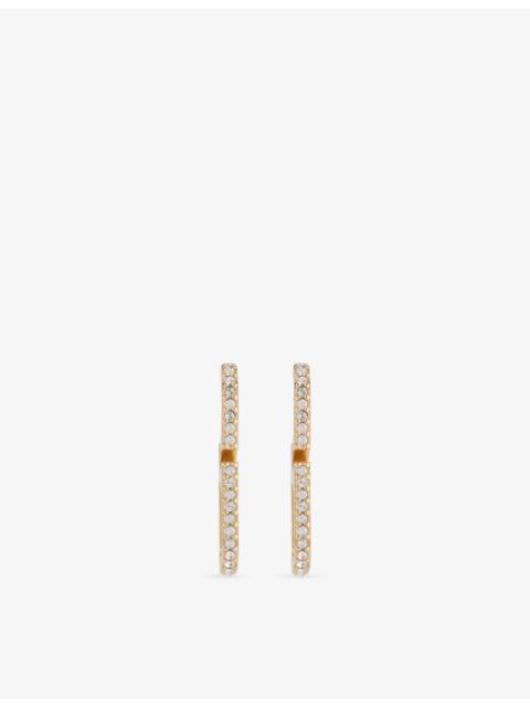 Valentino VLogo Signature Mini Oval Strass Earrings