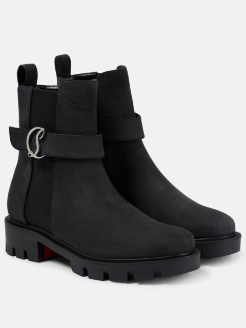 Christian Louboutin CL Chelsea suede ankle boots