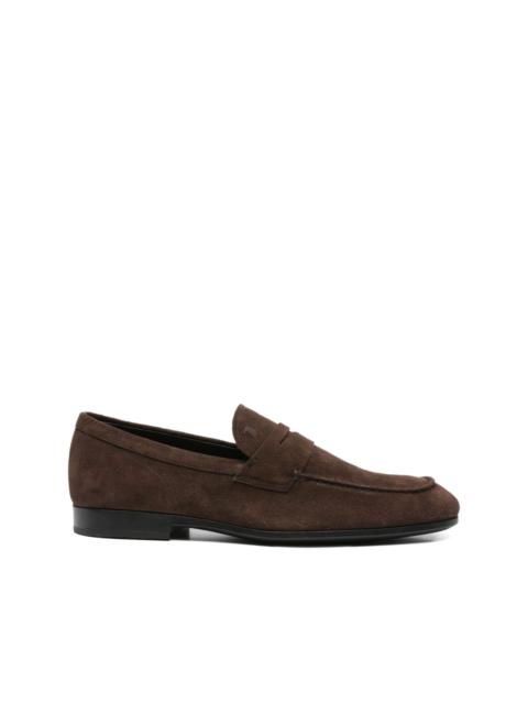 leather penny loafers