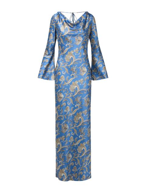 VERONICA BEARD EMBER SILK-BLEND MAXI DRESS