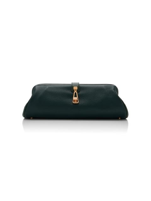 GABRIELA HEARST Paola Clutch green