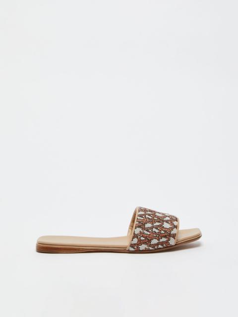 Max Mara Jacquard sandals