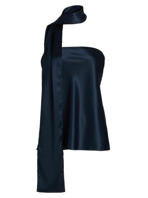 Reformation Women's Sienna Satin Strapless Top - Midnight