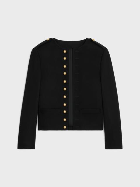 CELINE Military jacket in wool cloth