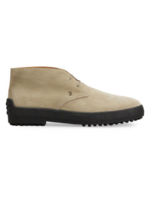 Tod's Men's Gommino Suede Desert Ankle Boots - Torba
