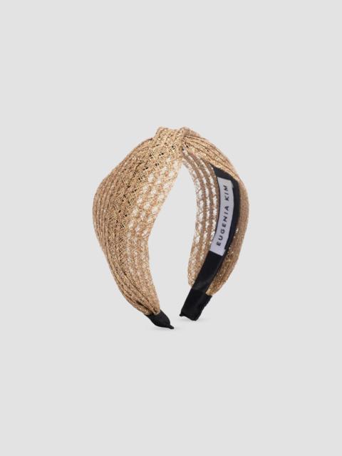 EUGENIA KIM Women's Rosanna Braided Headband - Camel Gold