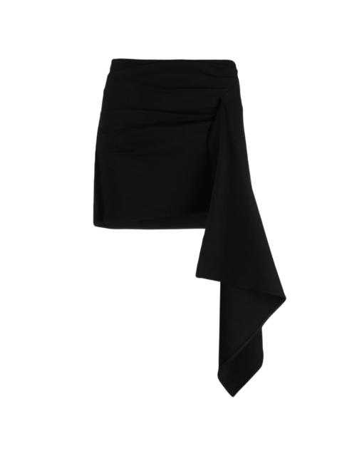 GAUGE81 Rivera asymmetric draped miniskirt