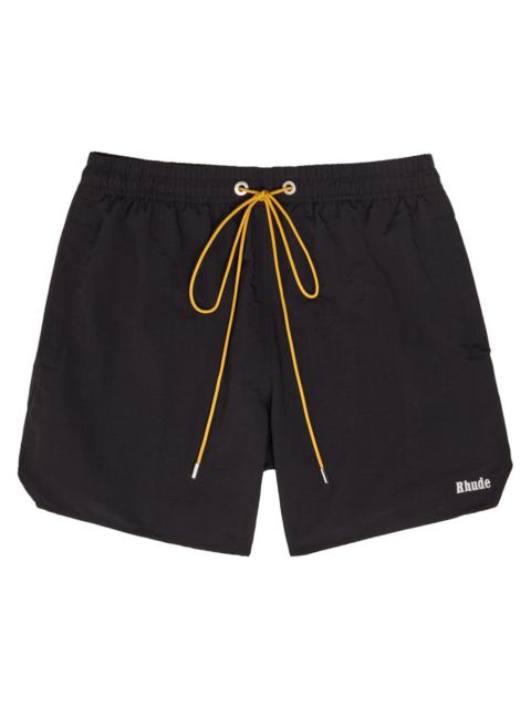 Rhude Rhude Classic Logo-embroidered Nylon Swim Shorts