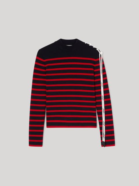 Palm Angels STRIPES FITTED SWEATER