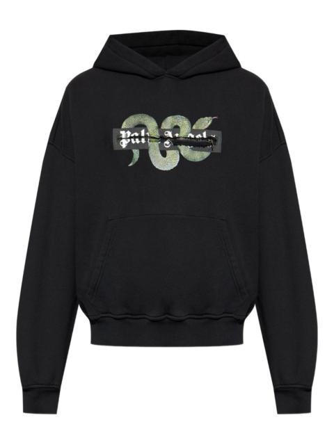 snake graphic-print hoodie