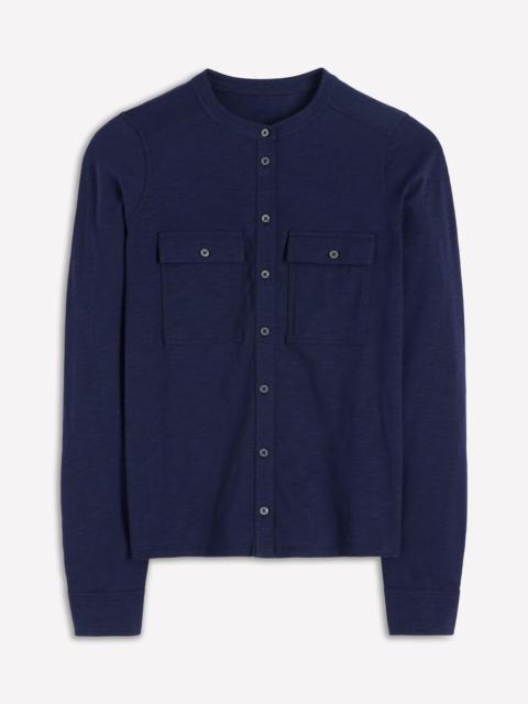 BODEN Topstitched Pocket Shirt-Navy