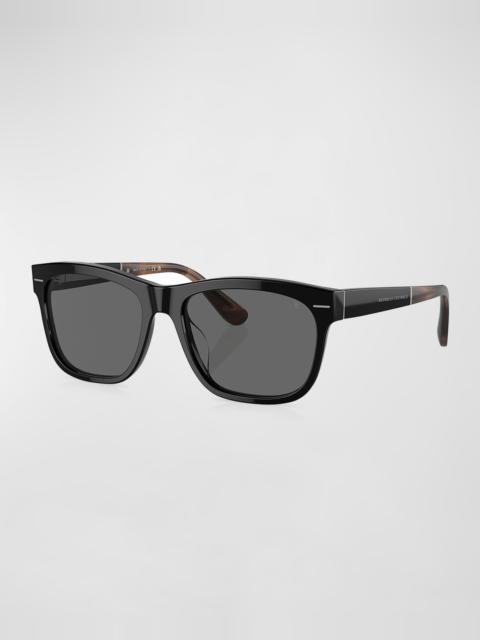 Brunello Cucinelli Men's Acetate Square Sunglasses