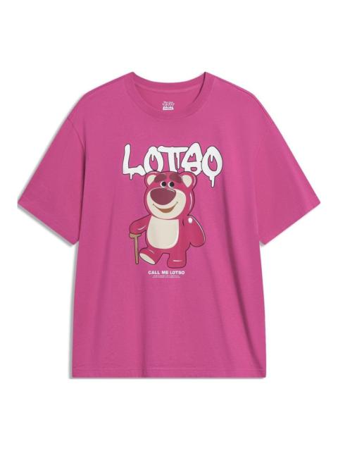 Li-Ning x Disney Toy Story Lotso Graphic T-shirt 'Pink' AHST755-5