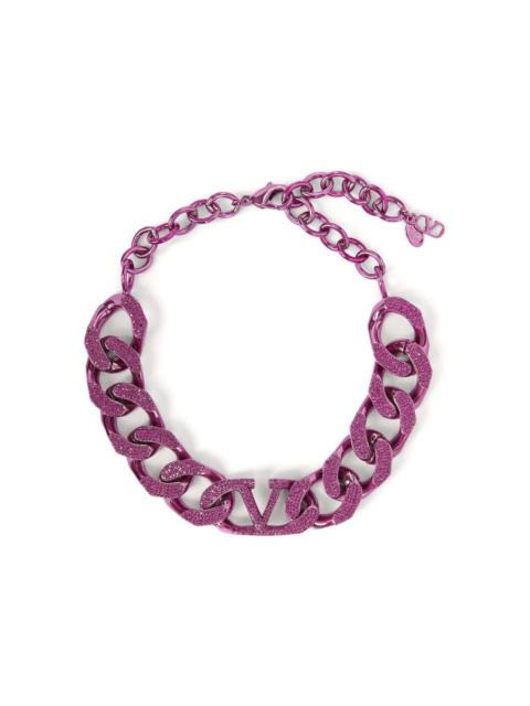 Valentino VLogo Signature curb-chain necklace