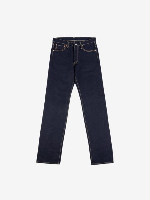 IH-634S-142ib-c 14oz Selvedge Denim Straight Cut Jeans - Indigo/Black