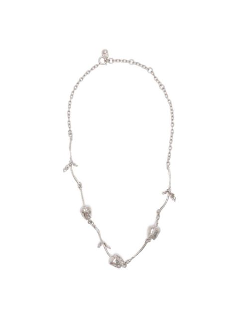 Marni rose-shaped necklace