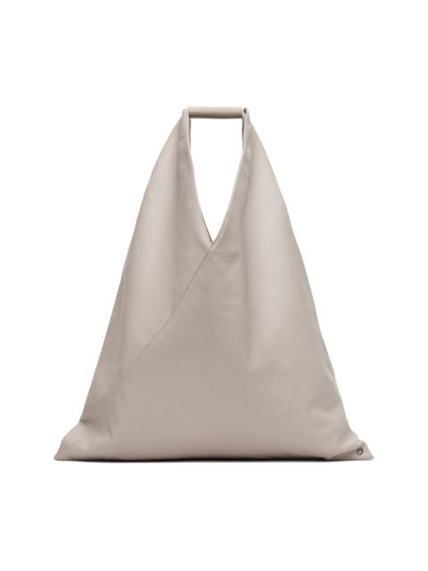 MM6 Maison Margiela Taupe Classic Medium Triangle Tote