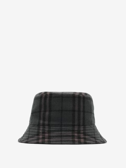 Burberry Reversible Check Wool Bucket Hat