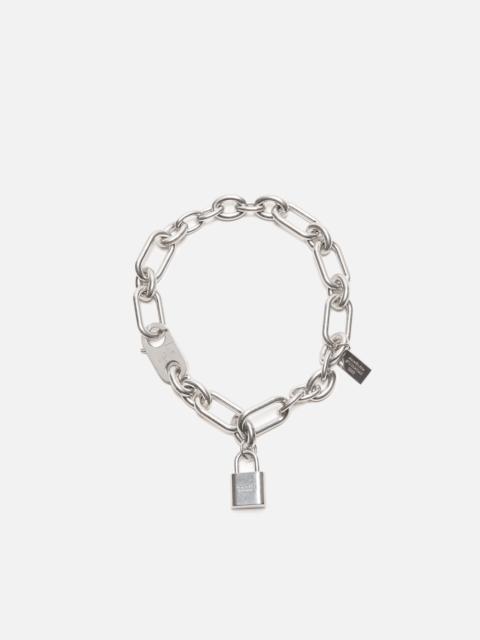 Logo padlock necklace - Vintage silver