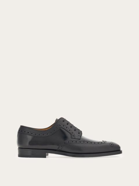 FERRAGAMO DERBY WITH BROGUING