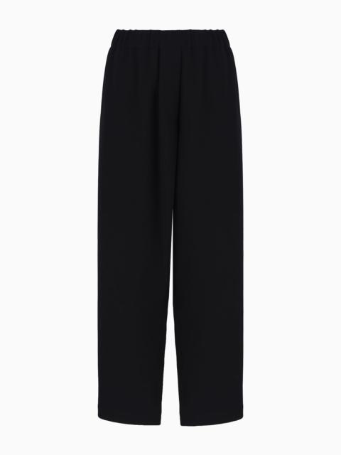 Smooth, silk-cady trousers