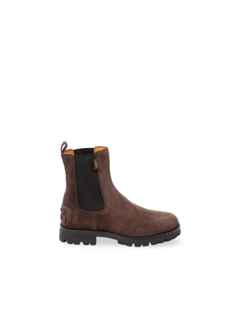 Tod's Ankle Boots In Suede Leather