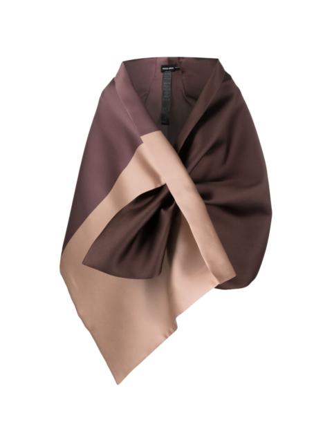 GIORGIO ARMANI satin-finish scarf