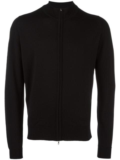 JOHN SMEDLEY high neck zipped cardigan