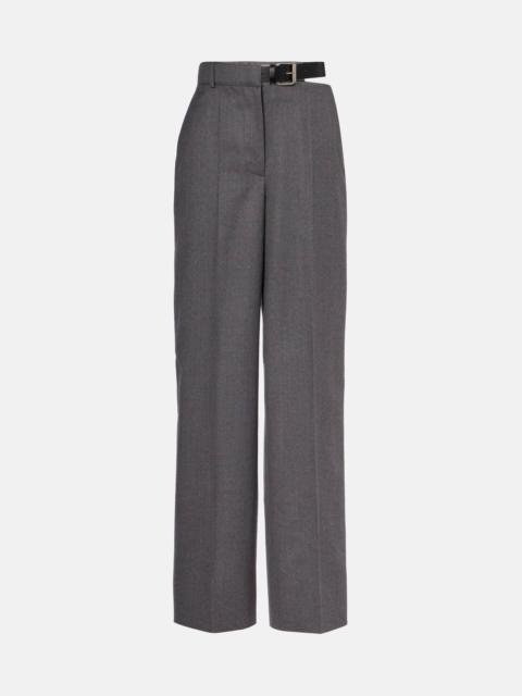 Stella McCartney Wool flannel straight pants