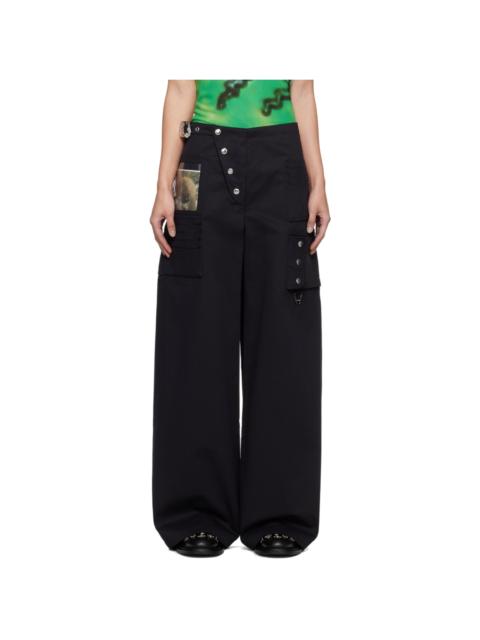 Chopova Lowena Black Miller Wallet Trousers