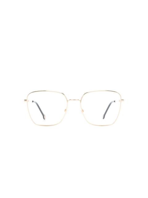 CAROLINA HERRERA engraved-logo square-frame glasses