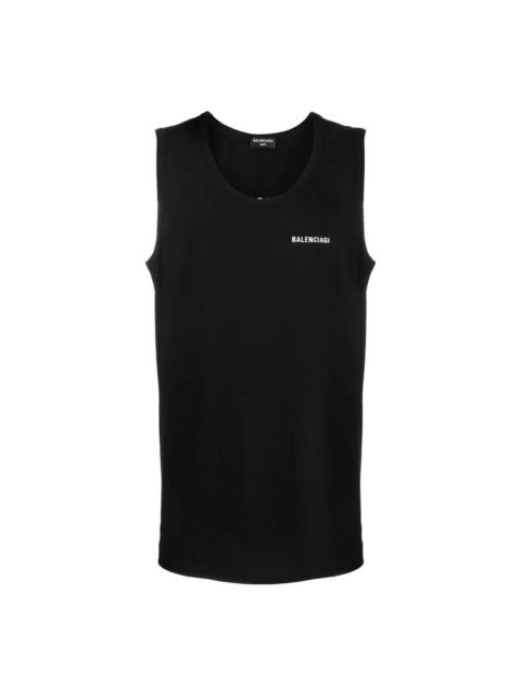 BALENCIAGA Balenciaga Loose Tank Top 'Black' 697880TMVM31070