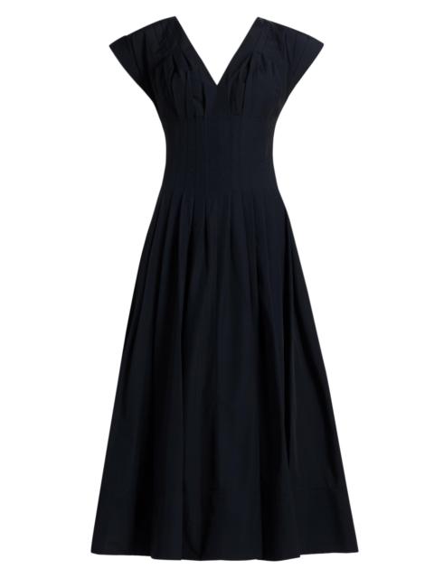SIMKHAI Women's Nina Pleated Midi-Dress - Midnight