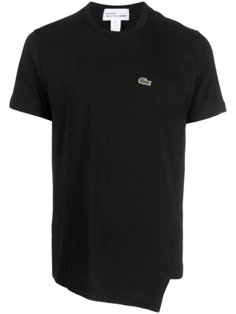 x Lacoste asymmetric-hem T-shirt