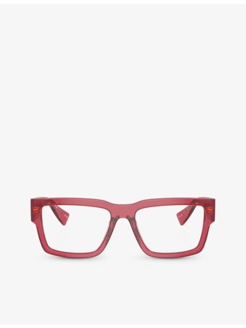 Miu Miu MU 02XV rectangle-frame acetate eyeglasses