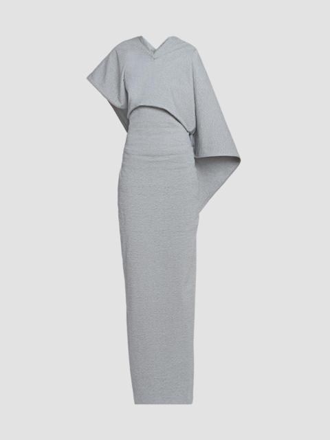 ISSEY MIYAKE Women's Allow Pebbled Drape Maxi Dress - Gray