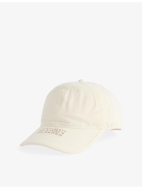 MM6 Maison Margiela Brand-Embroidered Cotton Baseball Cap