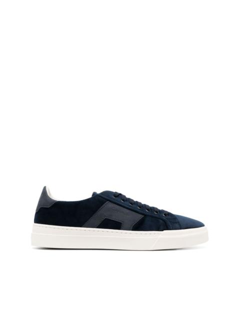 Double Buckle suede sneakers