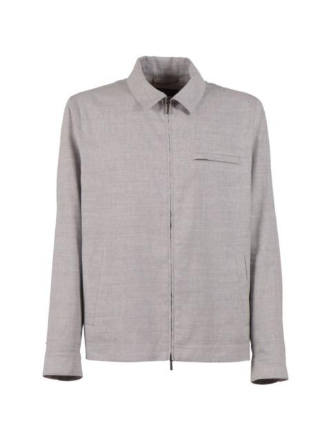 PESERICO zip-up shirt jacket