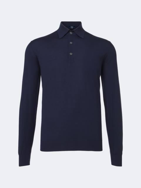 FEDELI Wool polo sweater