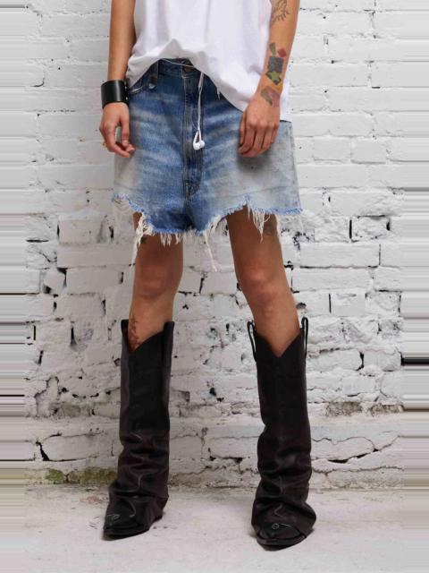 R13 Venti Short Turner Blue Reversible