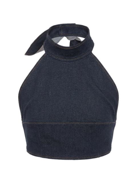Monse bow-tie halter bustier
