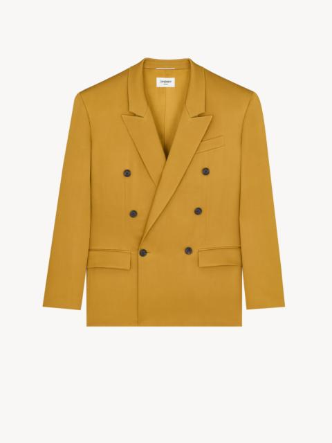 SAINT LAURENT JACKET IN SILK DUCHESS SATIN