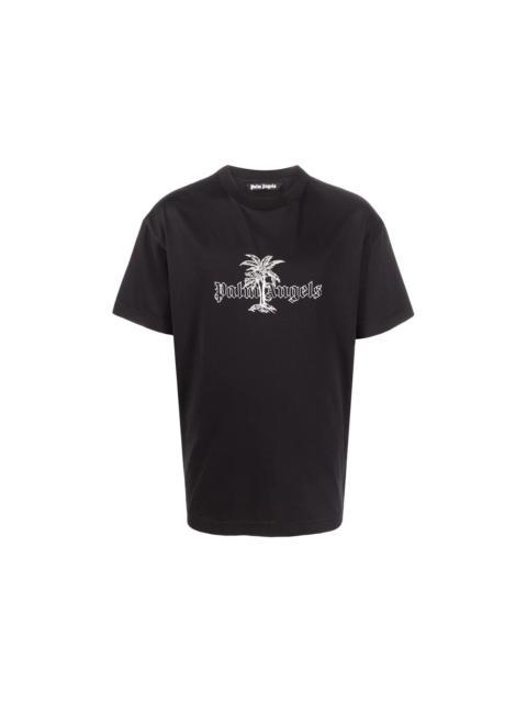 Palm Angels Palm Angels Sunset Palm Logo T-shirt Black/White